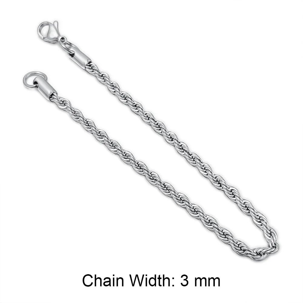 Men's Rope Chain Bracelet