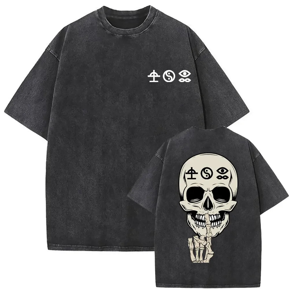 Washed Vintage Bad Omens Graphic Tshirt