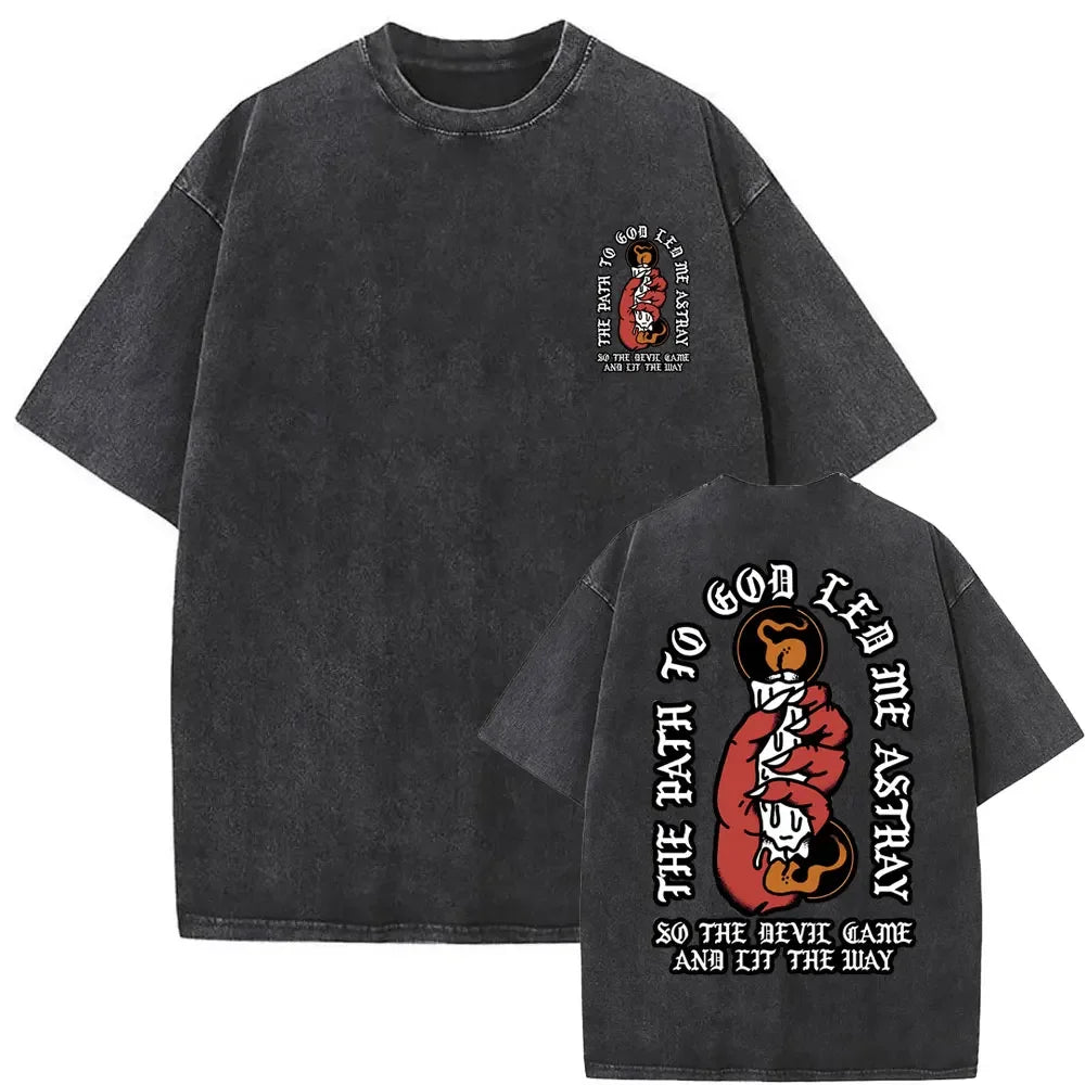 Washed Vintage Bad Omens Graphic Tshirt