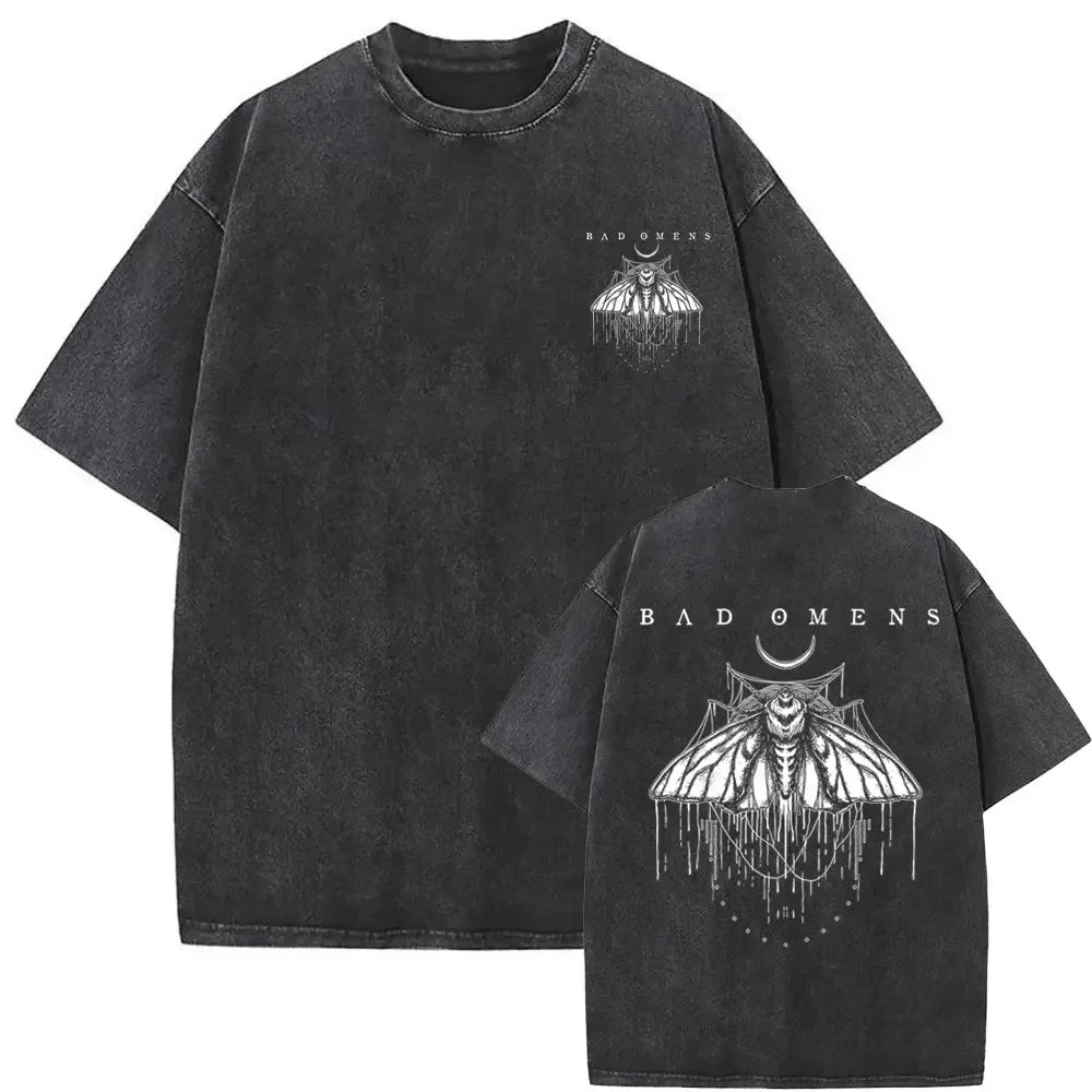 Washed Vintage Bad Omens Graphic Tshirt