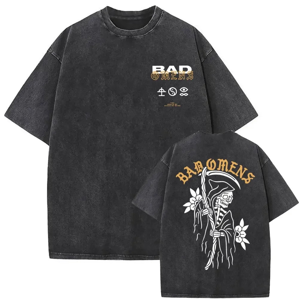 Washed Vintage Bad Omens Graphic Tshirt