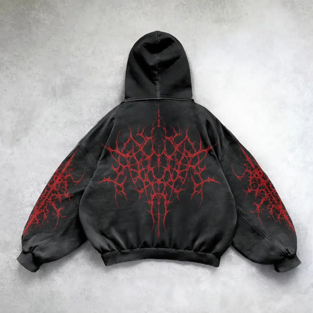 Mens Y2K Gothic Hoodie