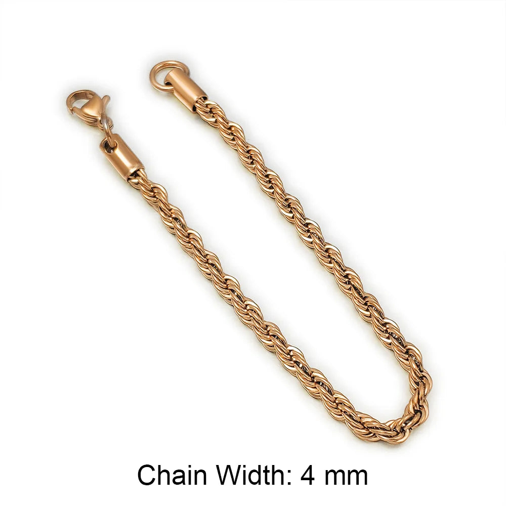 Men's Rope Chain Bracelet