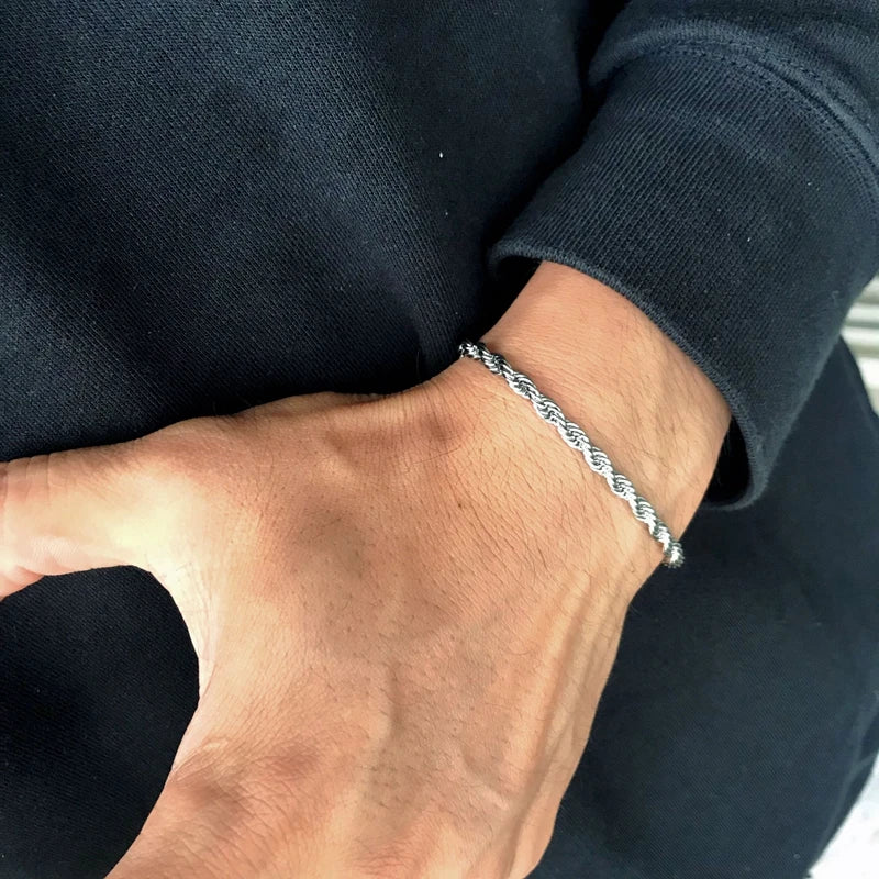 Men's Rope Chain Bracelet