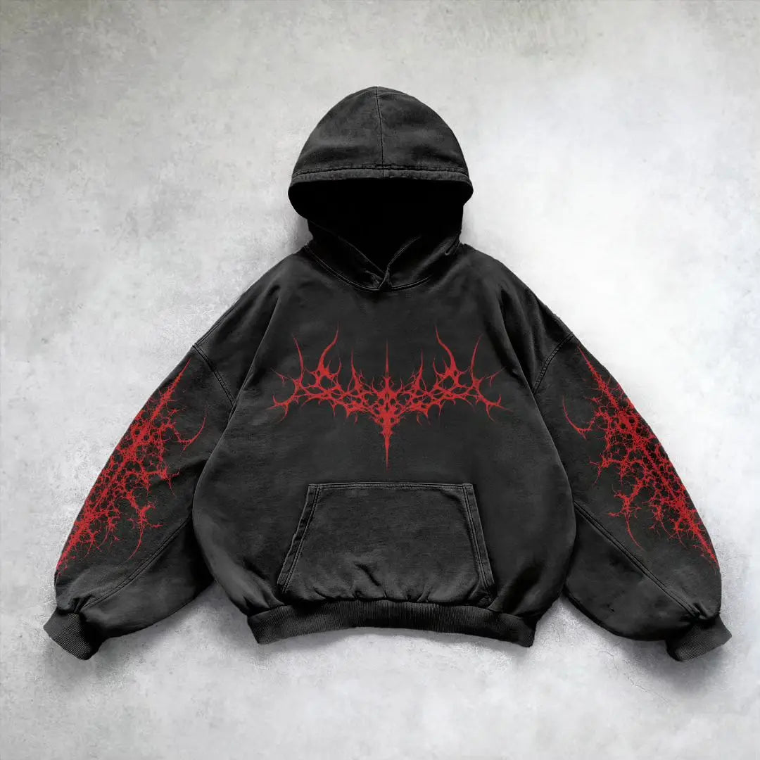 Mens Y2K Gothic Hoodie