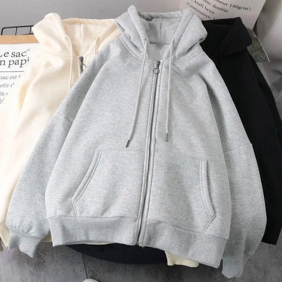 Graphic Zip-Up Hoodie