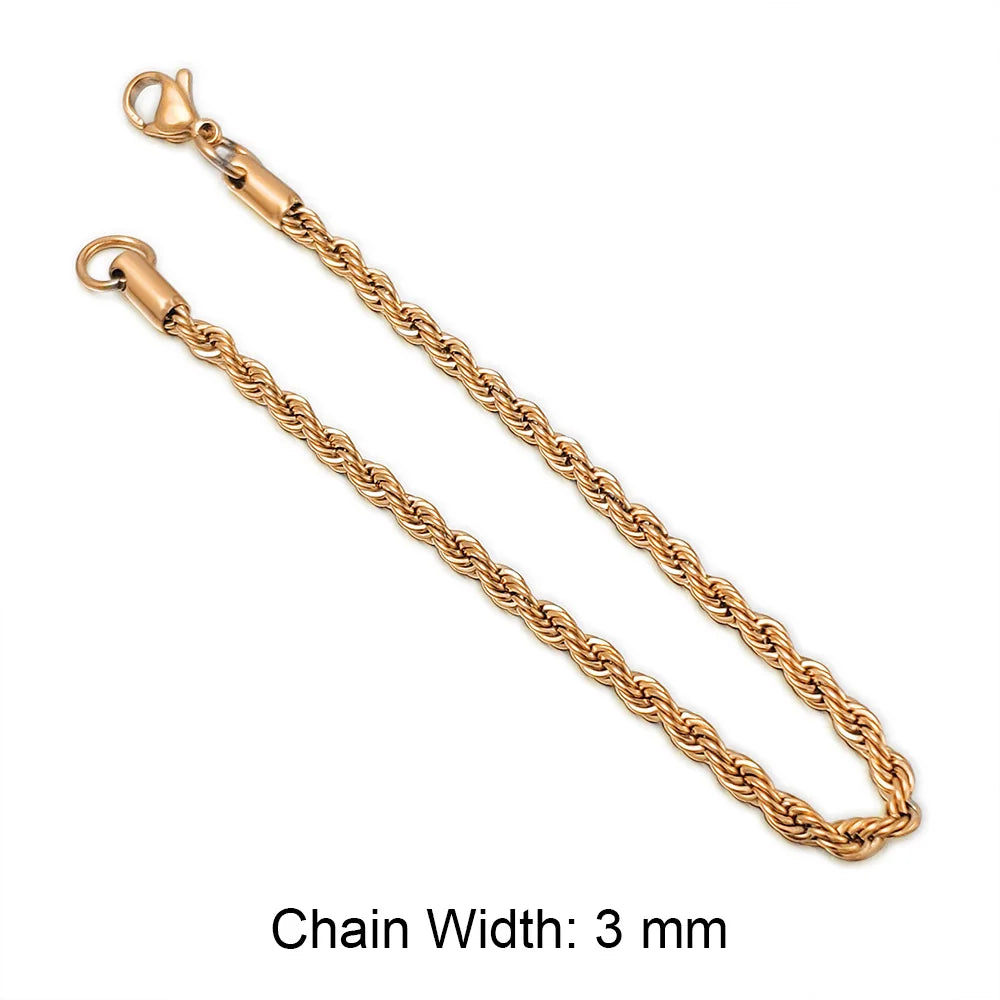 Men's Rope Chain Bracelet