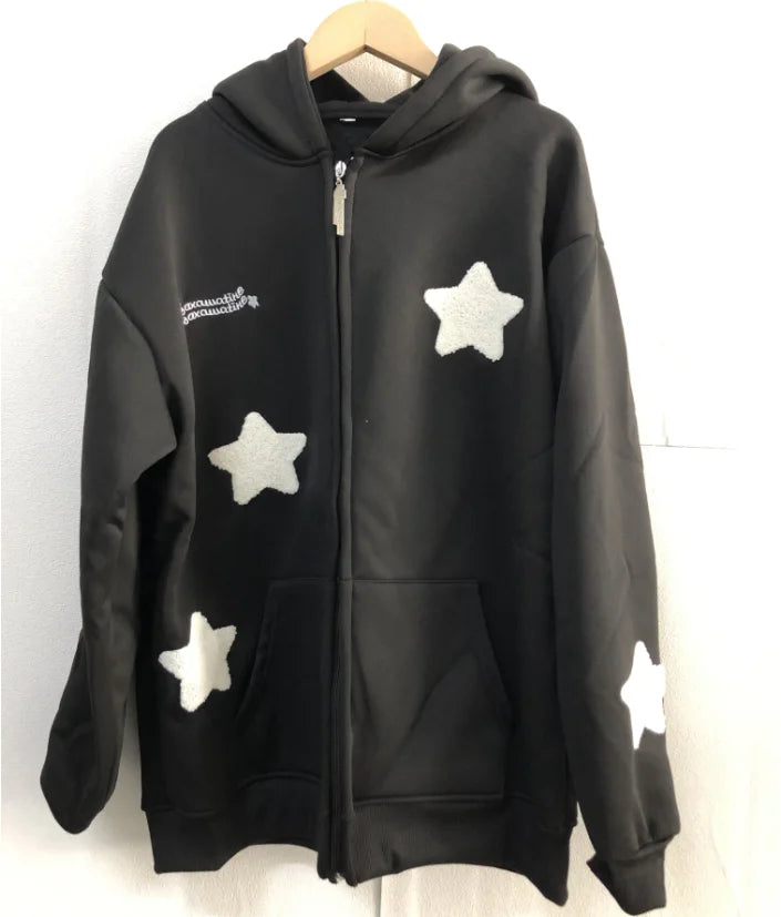 Star Hoodie Zip Up