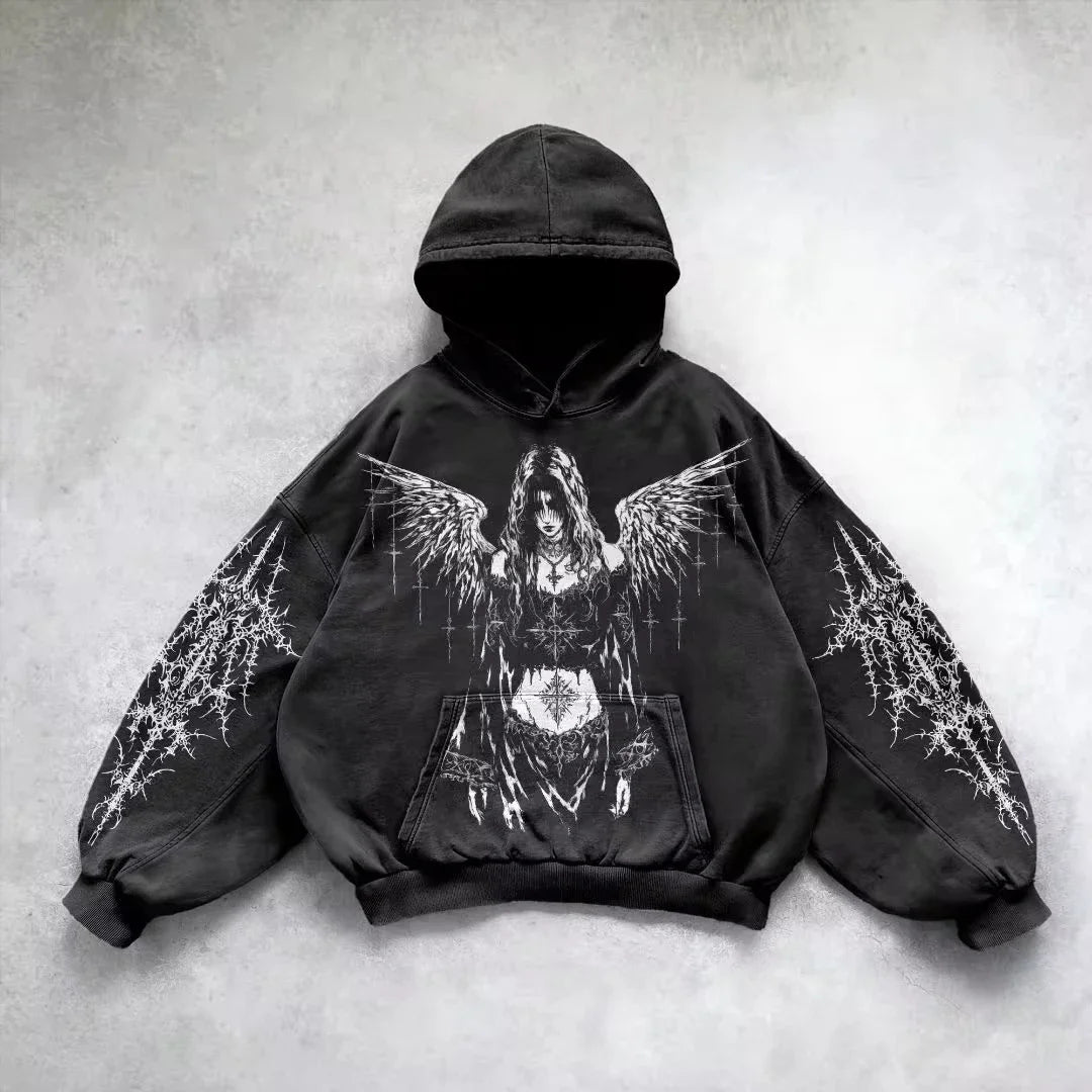 Graphic Zip-Up Hoodie