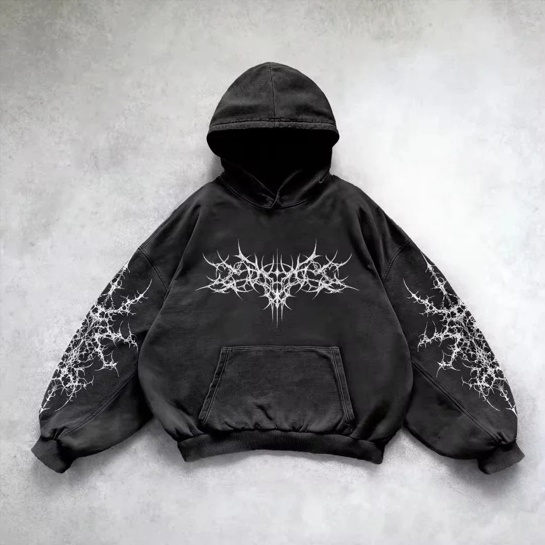 Graphic Zip-Up Hoodie