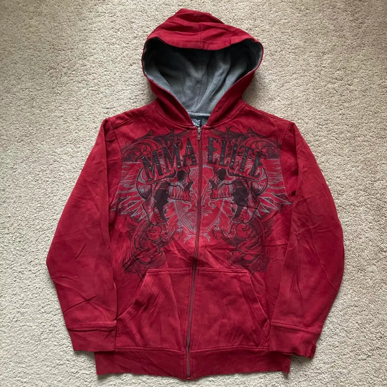 Graphic Zip-Up Hoodie