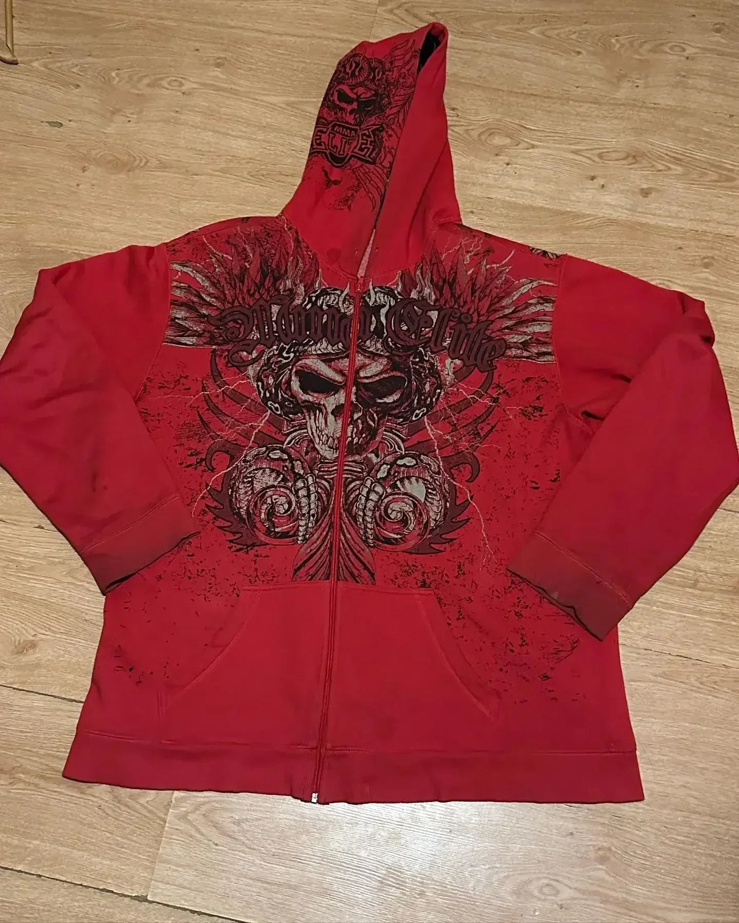 Graphic Zip-Up Hoodie