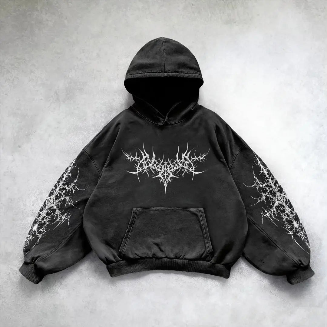 Mens Y2K Gothic Hoodie