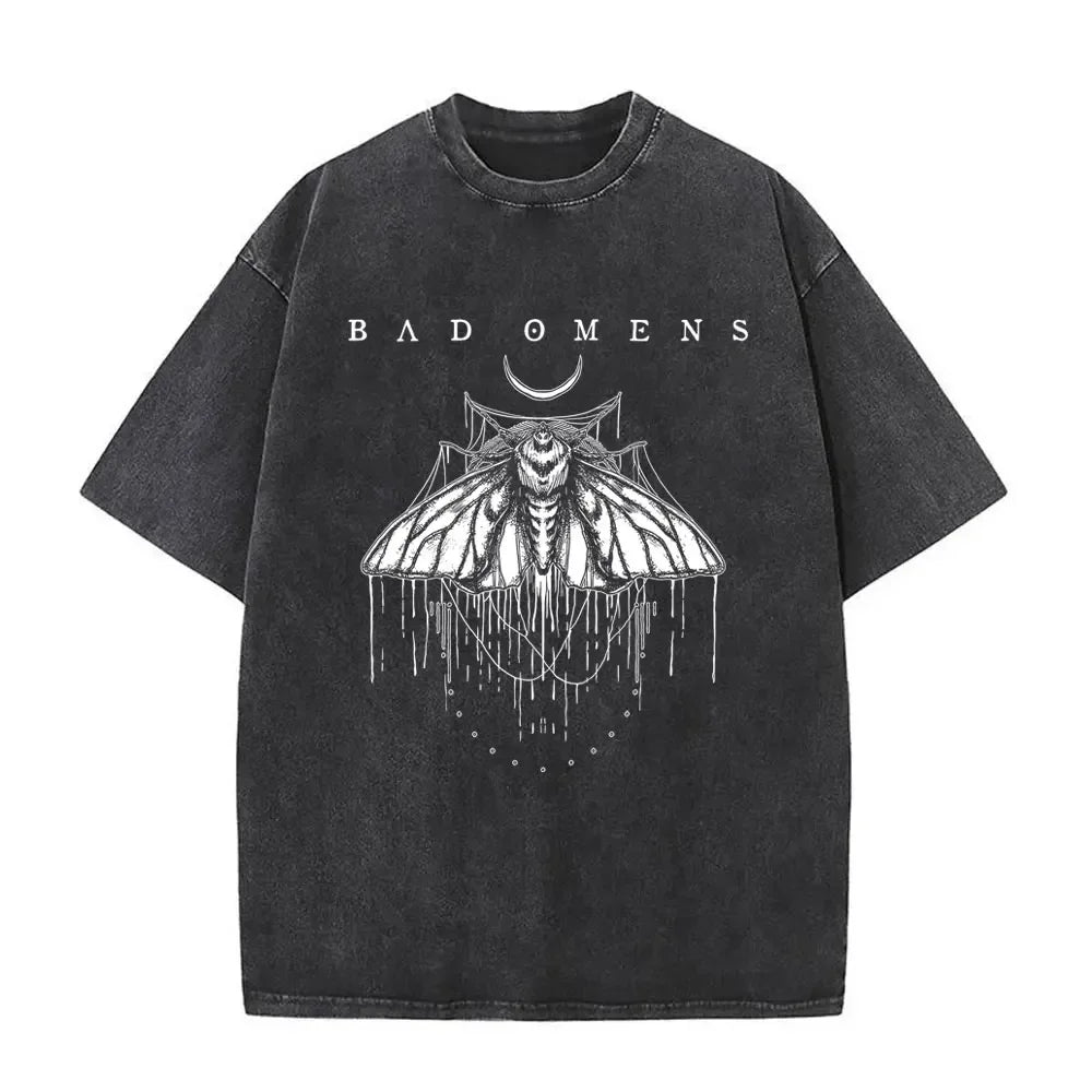 Washed Vintage Bad Omens  Graphic Tshirt