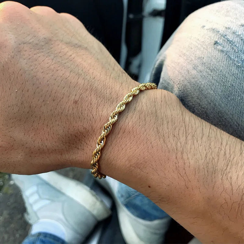 Men's Rope Chain Bracelet