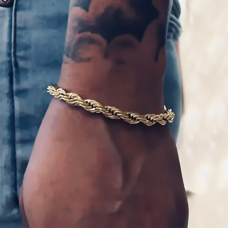 Men's Rope Chain Bracelet