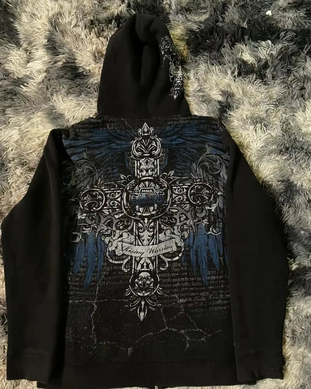 Graphic Zip-Up Hoodie