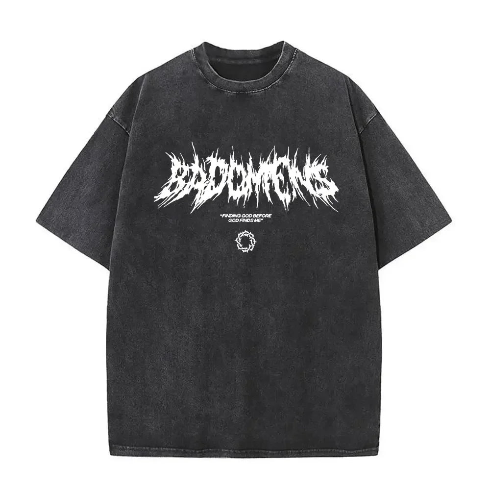 Washed Vintage Bad Omens  Graphic Tshirt