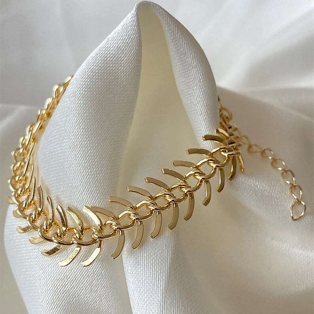 Spine Brass Bracelet